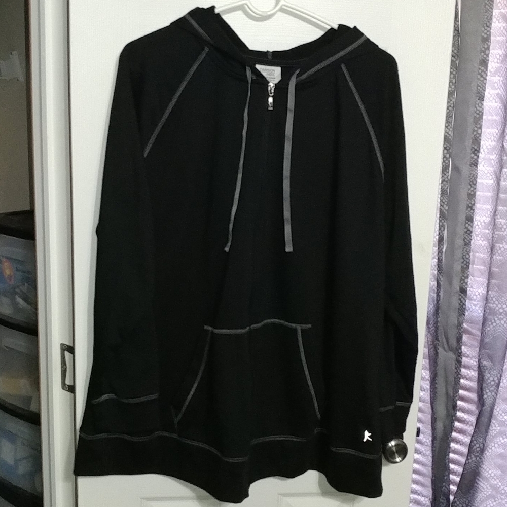 Danskin Now Black/Grey Workout Jacket